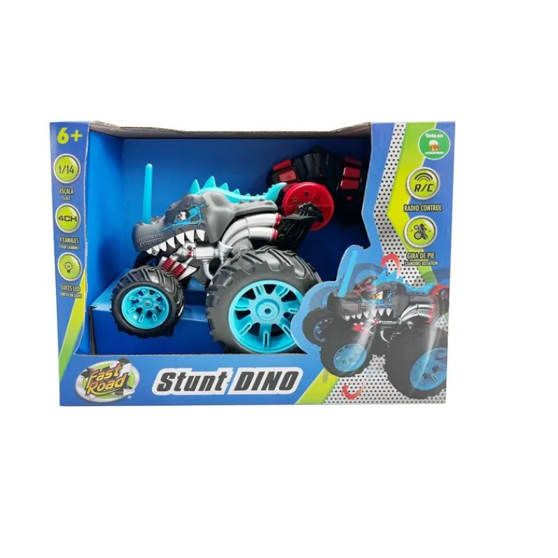 DinoCarro de Radio Control que Gira<Importacion Juguetron Fashion