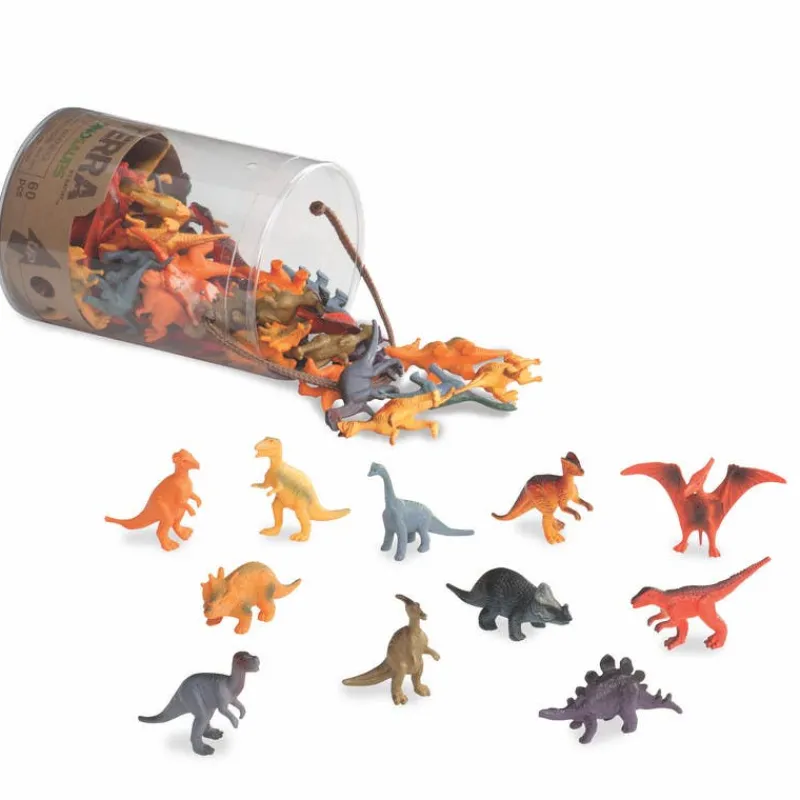 Dinosaurios bote con 60 Dinosaurios<Importacion Juguetron Hot