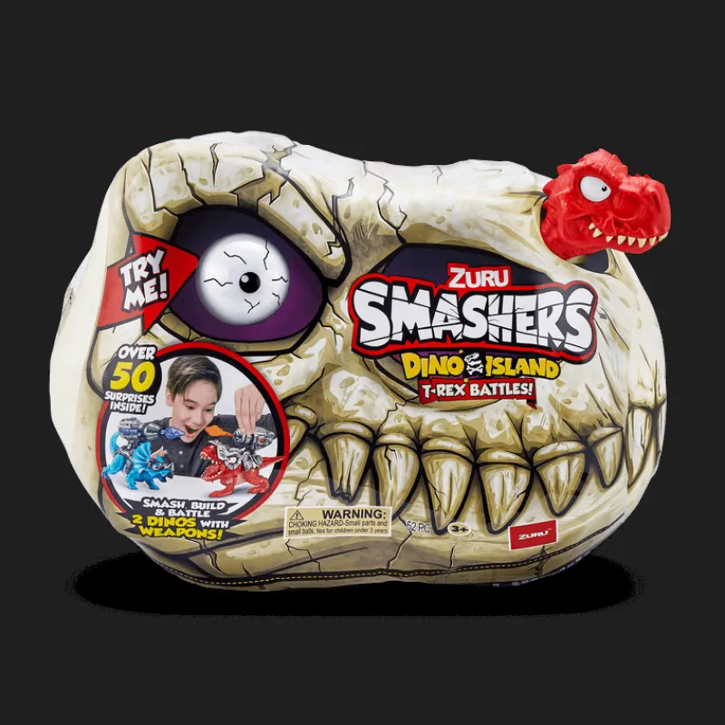 Dinosaurios de Batalla 2 Figuras Smashers T-Rex Rojo<Importacion Juguetron Best