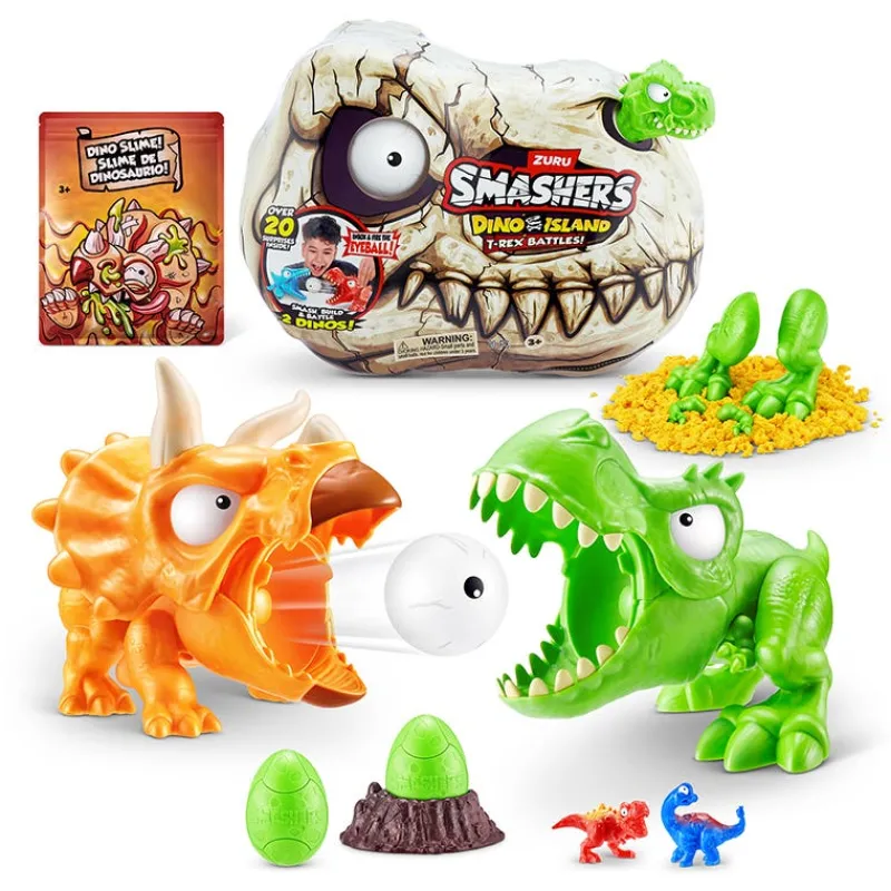 Dinosaurios de Batalla con 2 Figuras Smashers T-Rex<Importacion Juguetron Hot