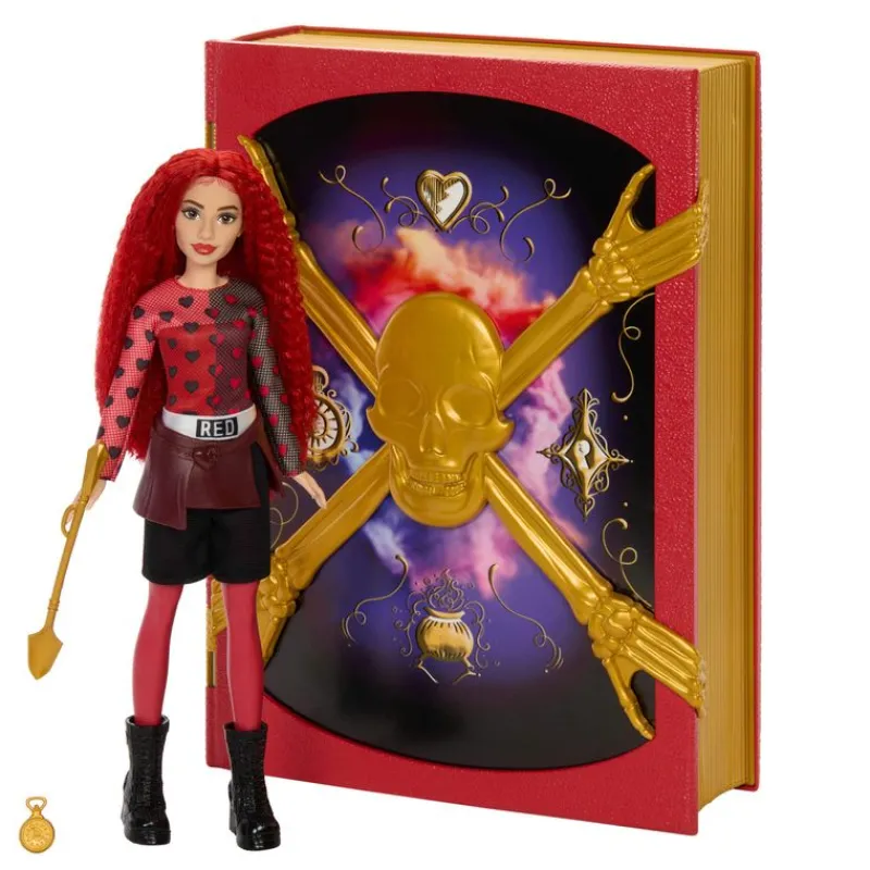 Disney Descendientes Libro Mágico con Hechizos Reales con Muñeca de Red y Caldero Mágico<Mattel Hot