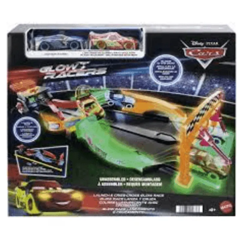 Disney Pixar Cars Pista que Brilla en la Obscuridad<Mattel Clearance