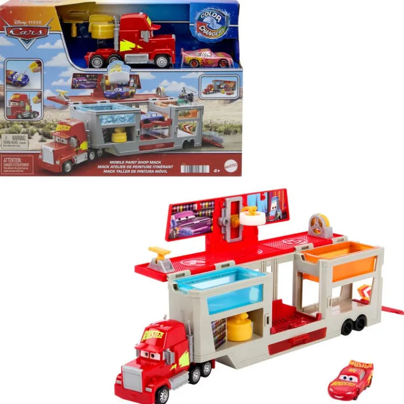 Disney Pixar Cars Set Trailer Mack Color Changers<Mattel New