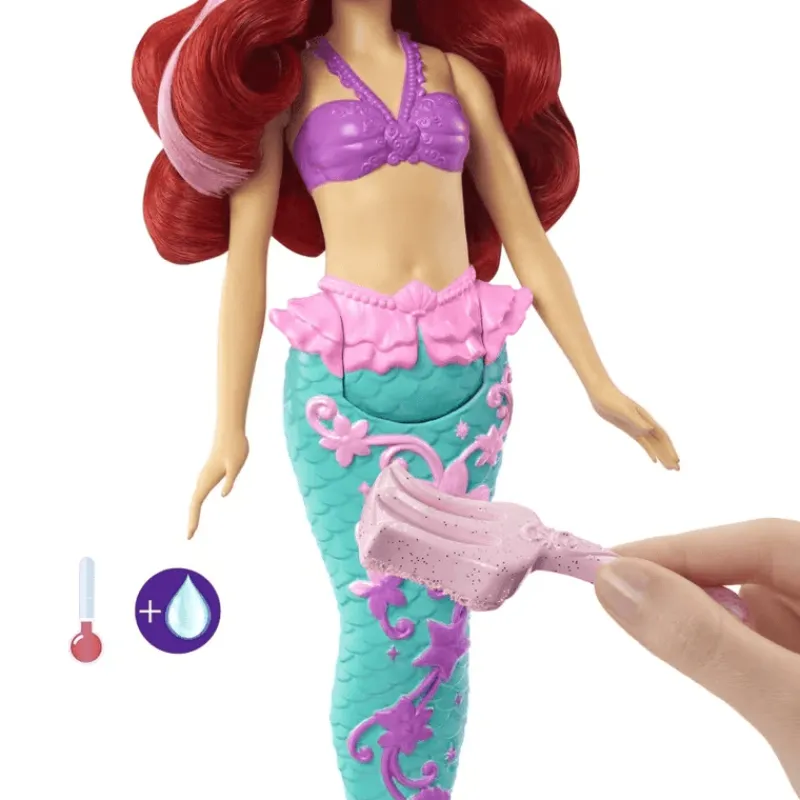 Disney Princesa Muñeca Ariel Cabello Cambios Sorpresa HLW00<Mattel Discount