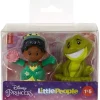 Disney Princesas La Princesa y el Sapo Little People 2 Pack Tiana y Naveen<Mattel New