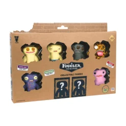 Fuggler collectible figures 8 pack Grin Yellow,Squidge Yellow,Alien Brown,Boogah Leopard,Squidge Purple,Mcgoo Lilac & 2 Surprise Fuggler FUG06000<Famosa New