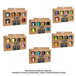 Fuggler collectible figures 8 pack Grin Yellow,Squidge Yellow,Alien Brown,Boogah Leopard,Squidge Purple,Mcgoo Lilac & 2 Surprise Fuggler FUG06000<Famosa New