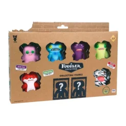 Fuggler collectible figures 8 pack Rabbit Lilac,Weirdo Blue,Alien Purple,Munch Green,Squirrel Red,Boogah Zebra, & 2 Surprise Fuggler FUG06000<Famosa Best