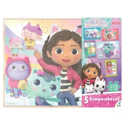Gabby's Doll House Set de 5 Rompecabezas de 12 Piezas<Novelty Discount
