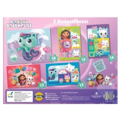 Gabby's Doll House Set de 5 Rompecabezas de 12 Piezas<Novelty Discount