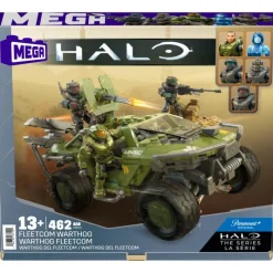 Halo Tanque Warthog del Fleetcom con 5 Mini Figuras de Mega Bloks<Mattel Online