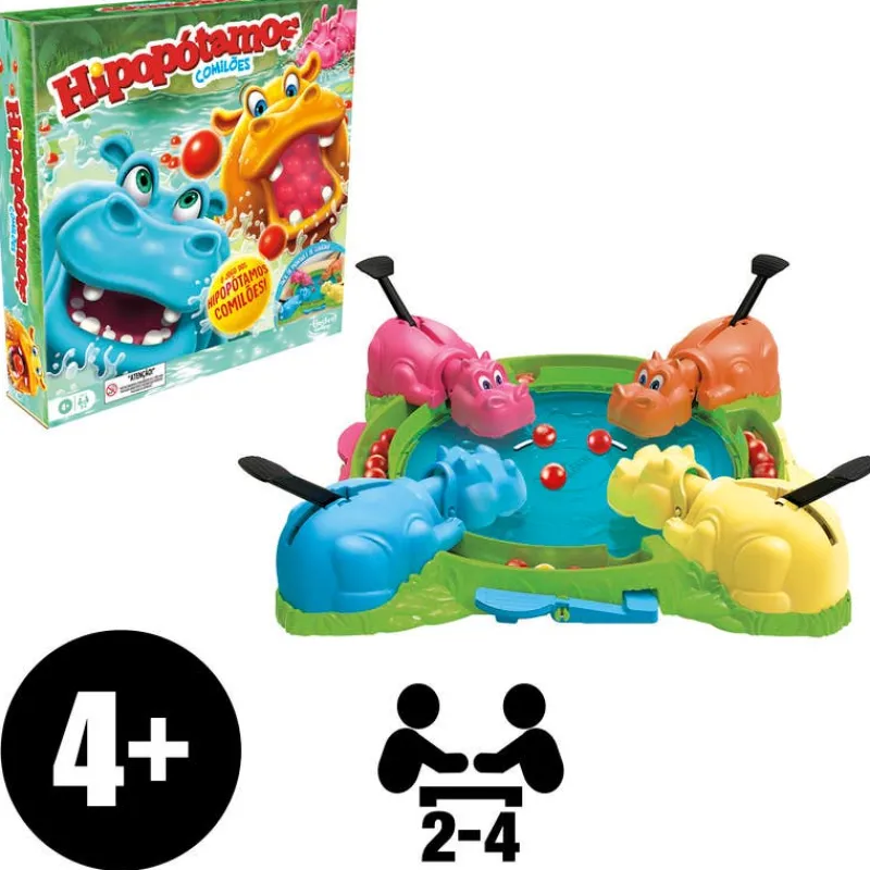 Hipopótamos Hambrientos Juego de Mesa<Hasbro Hot