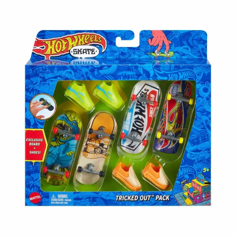 Hot Wheels 2 Pack Skate Patineta Sneakers Tony Hawk Dinosaurio<Mattel Clearance