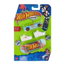 Hot Wheels 2 Pack Skate Patineta y Carro Azul Claro<Mattel New