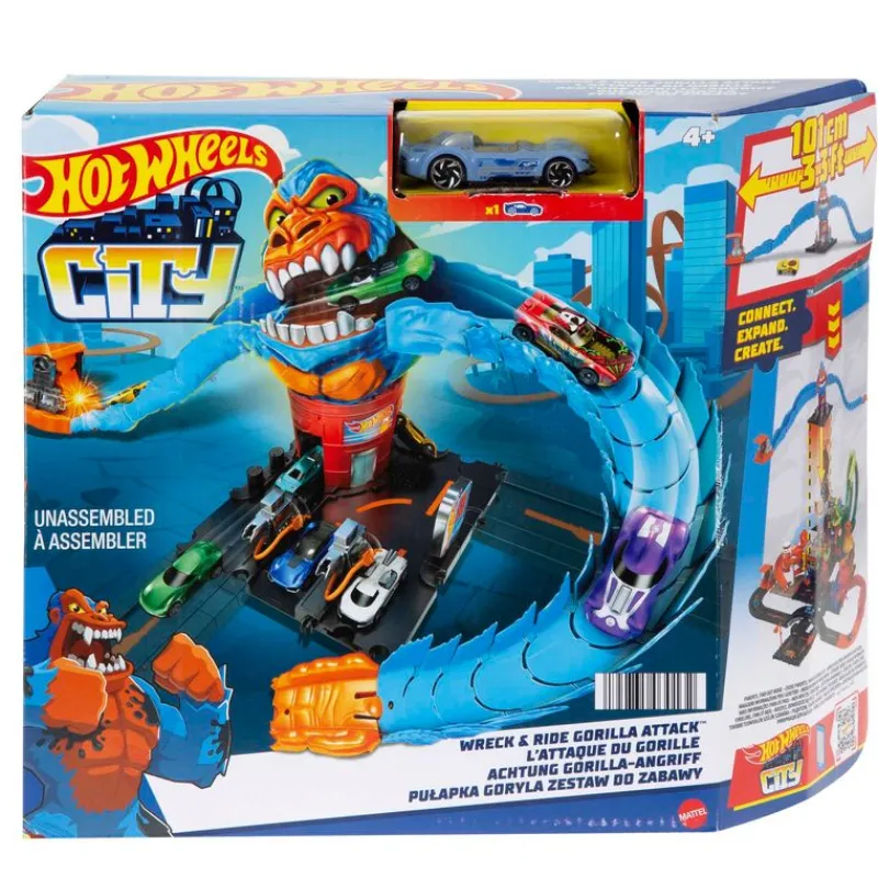 Hot Wheels City Némesis El Gorila ¡Arma tu Ciudad!<Mattel Hot