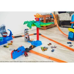 Hot Wheels City Pista de Juguete Robo Tiburón GJL13<Mattel Clearance