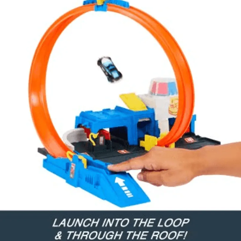 Hot Wheels City Pista de Juguete Súper Estación de Policía JBM71<Mattel Fashion