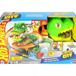 Hot Wheels City Pista T-Rex vs Estación de Bomberos JBM73<Mattel Discount