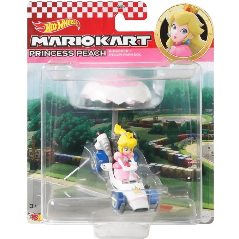 Hot Wheels Mario Kart Vehículo Peach con Glider<Mattel Sale