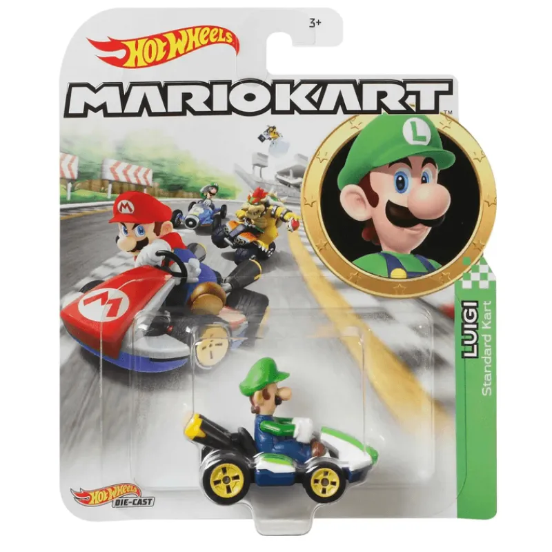 Hot Wheels Mario Kart Luigi Standard<Mattel Sale