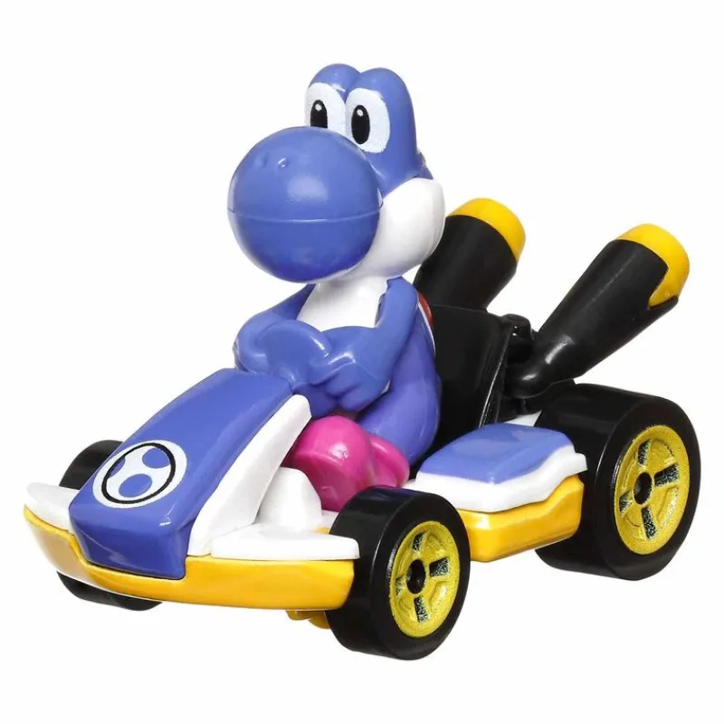 Hot Wheels Mario Kart Yoshi Kart Azul obscuro<Mattel Online