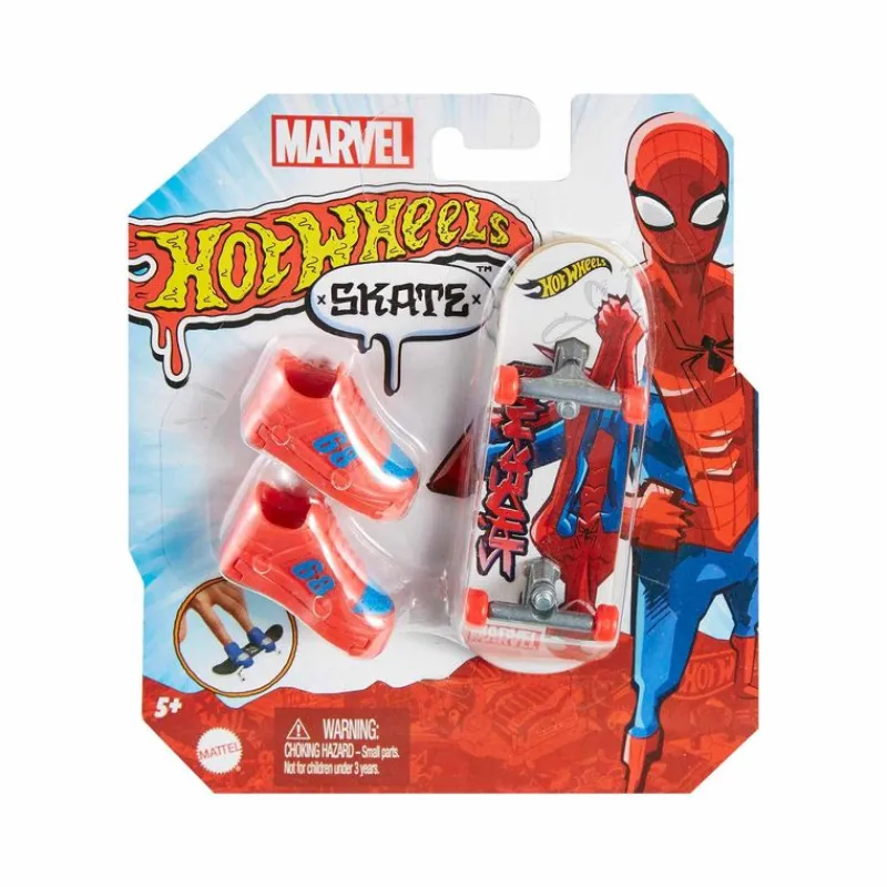 Hot Wheels Marvel Skate Fingerboard Spiderman<Mattel Fashion