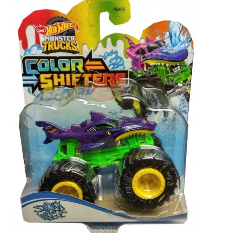 Hot Wheels Monster Truck Cambio de Color Shark Wreak<Mattel Fashion