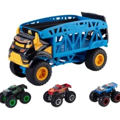 Hot Wheels Monster Truck Transportador con 3 Coches<Mattel Fashion