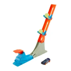 Hot Wheels Pista de Acrobacias con Lanzador y Auto de Carreras<Mattel New