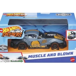 Hot Wheels Pull Back Speeders Muscle and Blown<Mattel Online