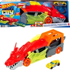 Hot Wheels Remolque Dragon para 30 Autos<Mattel Outlet