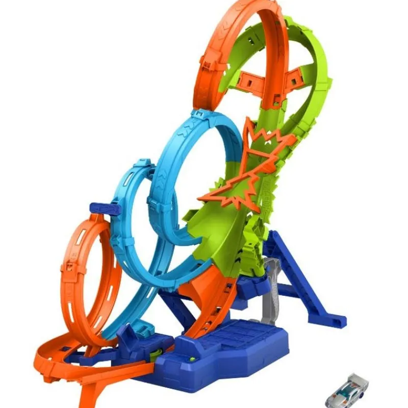 Hot Wheels Set de Pista Vueltas y Choques Desafiantes<Mattel Fashion
