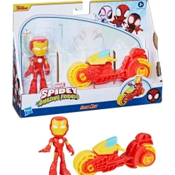Iron Man Mini Muñeco Iron Man con Moto, Spidey y sus Amigos<Hasbro Outlet