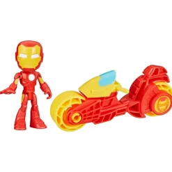 Iron Man Mini Muñeco Iron Man con Moto, Spidey y sus Amigos<Hasbro Outlet
