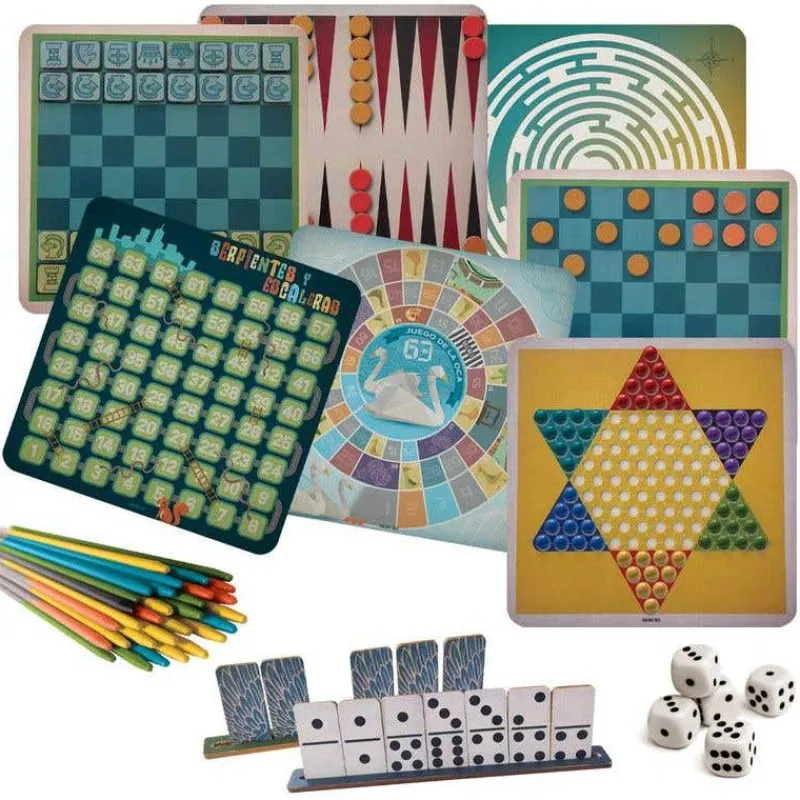Juegos de Mesa Clásicos 10 en 1<Novelty Fashion