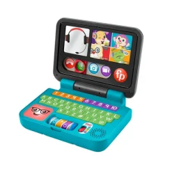 Juguete para Bebés Fisher-Price mi Primer Laptop con 3 Niveles de Aprendizaje, Luces y Sonido<Mattel Best
