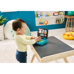 Juguete para Bebés Fisher-Price mi Primer Laptop con 3 Niveles de Aprendizaje, Luces y Sonido<Mattel Best
