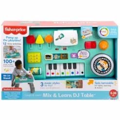 Juguetes para Bebés Fisher-Price Mesa Músical con Piano con 3 modos de Sonido y Mix de Dj<Mattel Clearance