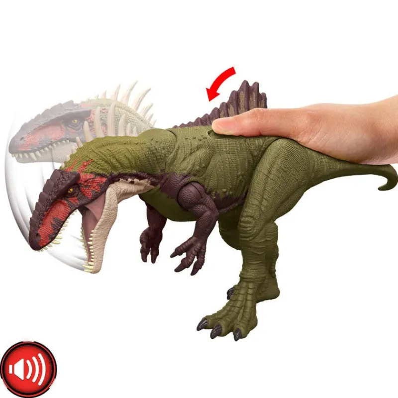 Jurassic World Dinosaurio Becklespinax Rugido de Battalla HXF52<Mattel Discount