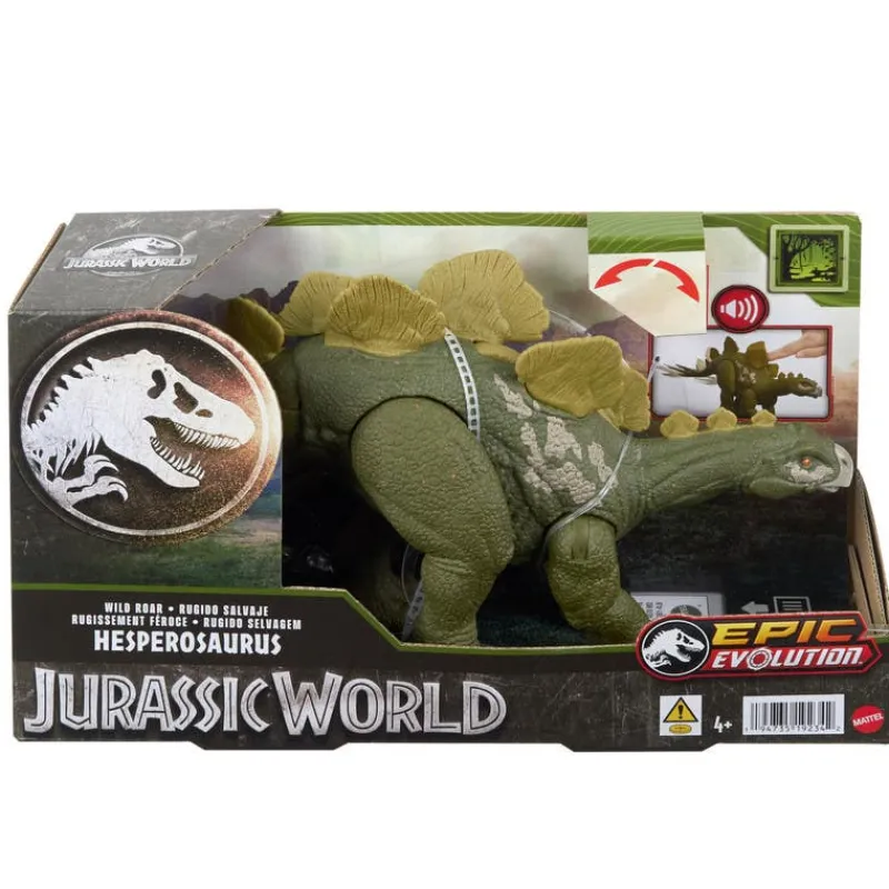 Jurassic World Dinosaurio Colección Hesperosaurus Rugido Feroz HTK69<Mattel Sale