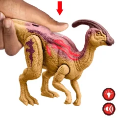 Jurassic World Dinosaurio Colección Parasaurolophus Rugido Feroz HTK75<Mattel New