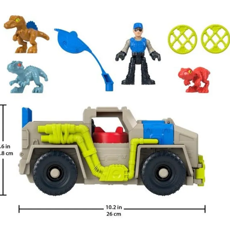 Jurassic World Imaginext Camión Rastreador de Dinosaurio<Mattel Sale