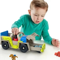 Jurassic World Imaginext Camión Rastreador de Dinosaurio<Mattel Sale