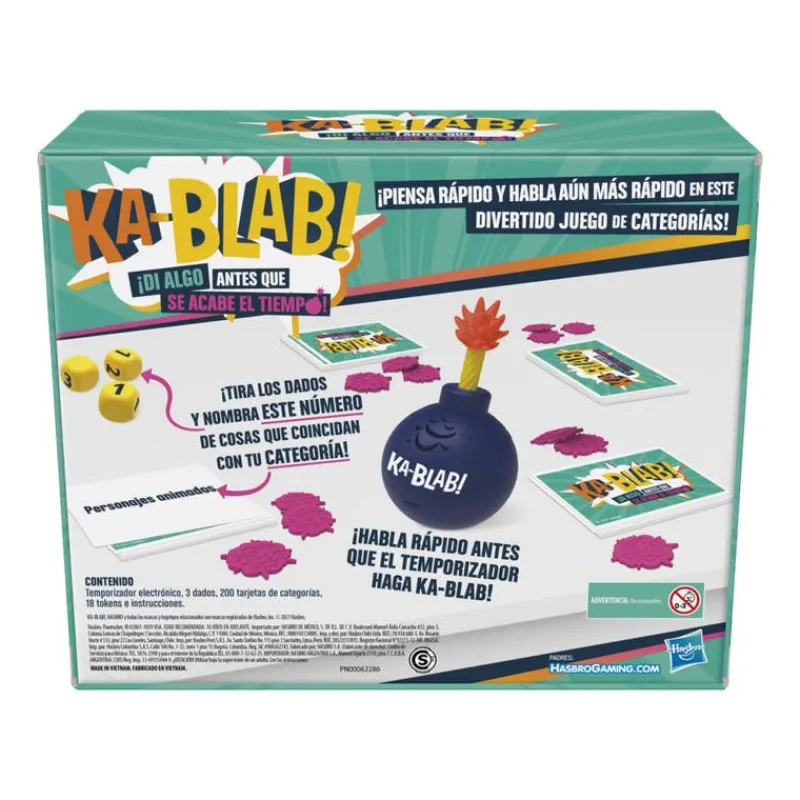 KaBlab ¡Di Algo Antes que se Acabe el Tiempo! Juego de Mesa<Hasbro Best