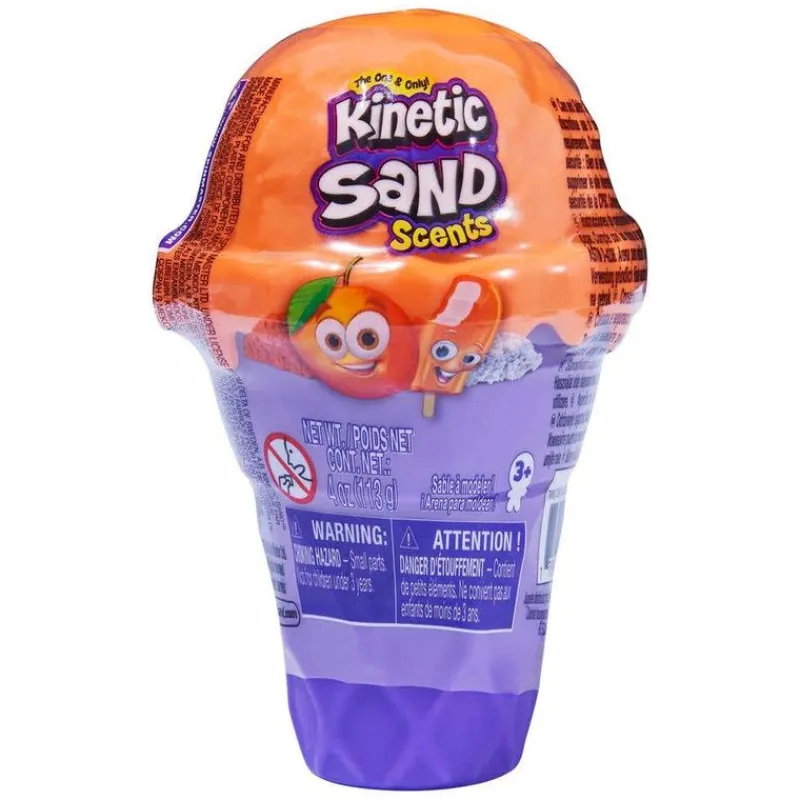 Kinetic Sand con Contenedor De Helado Naranja<Spin Master Best