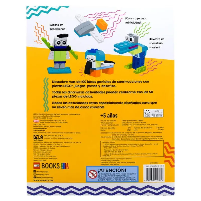 Lego Libro de Actividades Construcciones en 5 Minutos<Novelty Fashion