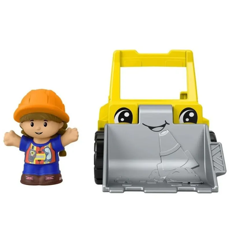 Little People Excavadora Amarilla con Figura<Mattel New