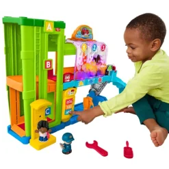 Little People Set de Garaje de Vehículos<Mattel Best