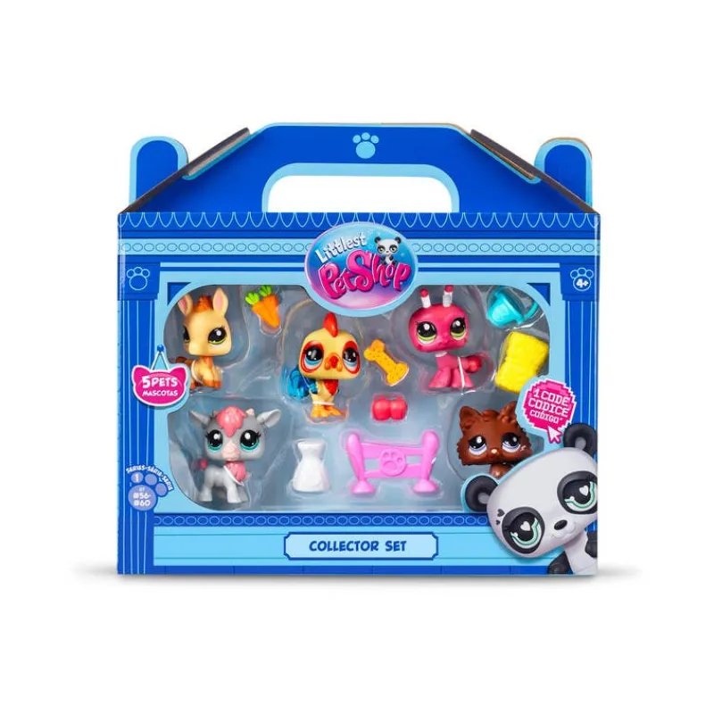 Littlest Pet Set de Figuras de Granja con 5 Mascotitas con Accesorios<Bandai New