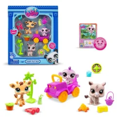 Littlest Pet Set de Juego Safari con 3 Mascotitas con Accesorios<Bandai Fashion
